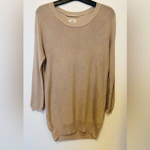 COPY - ARITZIA WILFRED Balsac Silk Cashmere Sweater Tan color M-size